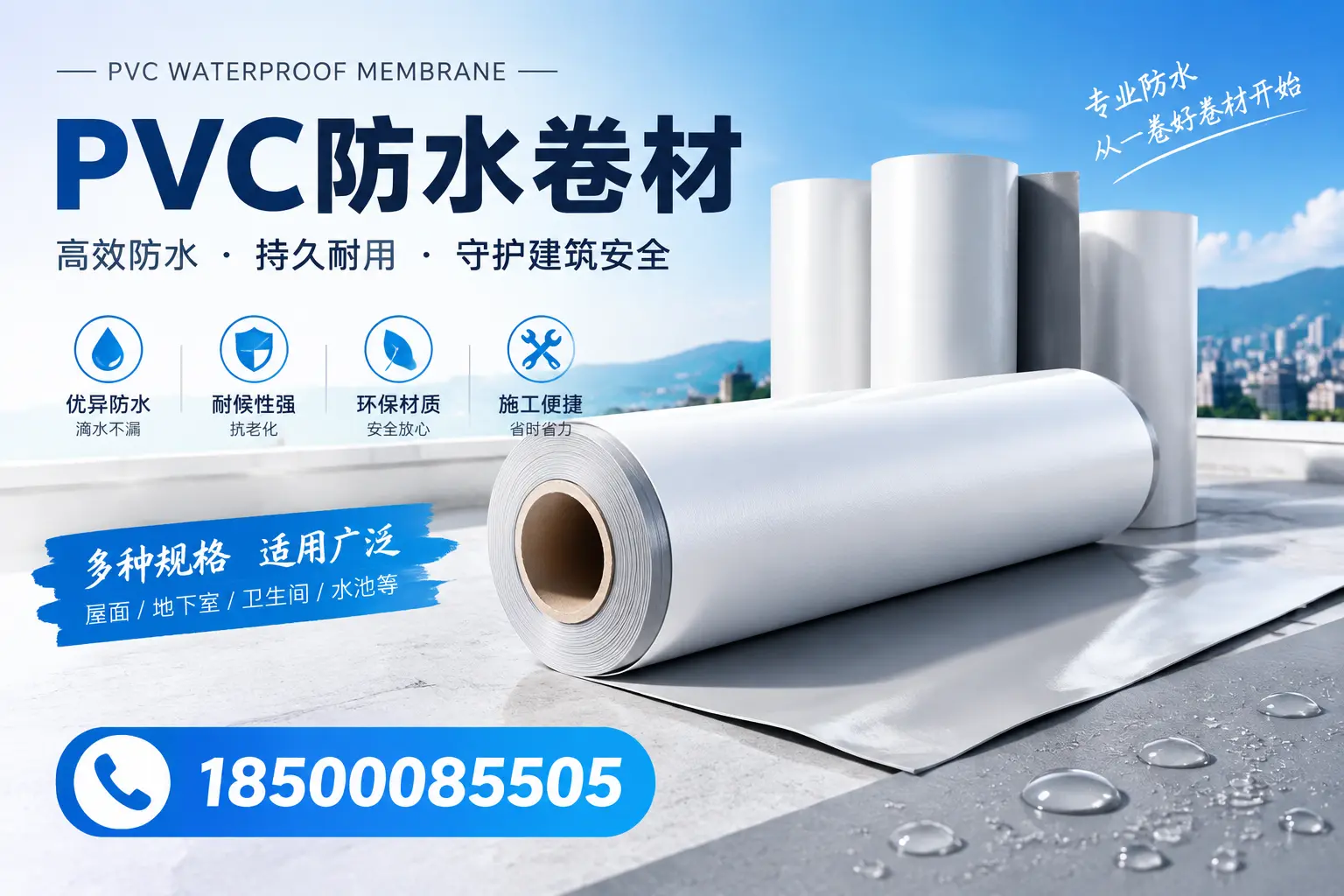 如何选择适合的PVC防水卷材?专家为您解答杭州的需求